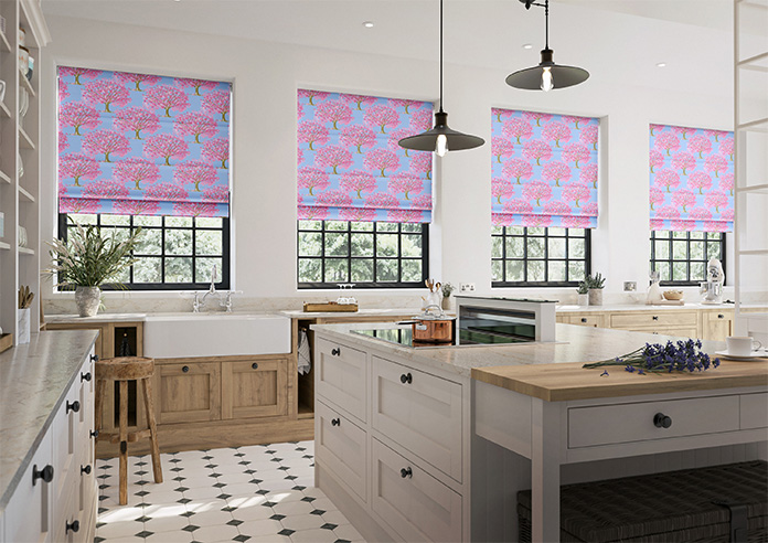 Classic Woodland, Spring Pastels - Motorised Roman Blind - Image 6